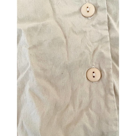 Anna and Frank Button Up Shirt, Womens, Silk, Yellow Cream - Picture 7 of 8